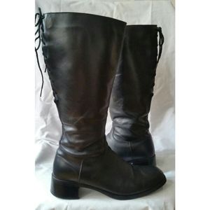 Santana Canada Black Leather Boots 9